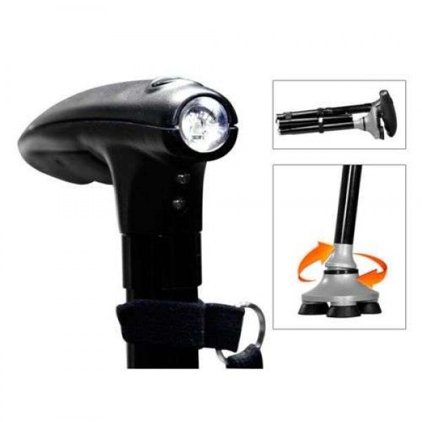 Складная трость с Led фонариком Trusty Cane