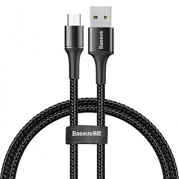 Кабель Baseus halo CAMGH-B01 USB - micro USB, 1 м черный