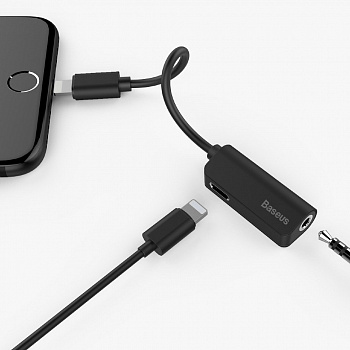 Кабель переходник Baseus L32 CALL32-01, Apple Lightning - mini jack 3.5 mm