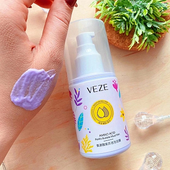 Кислородная маска для лица VEZE Amino Asid Perilla Bubble Mud Film