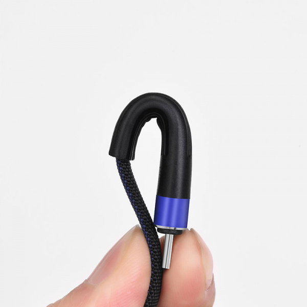 Кабель hoco U39 Slender USB - micro USB, 1.2 м черно-синий