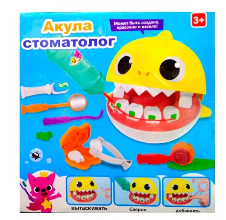 Набор для лепки из пластилина Акула Стоматолог