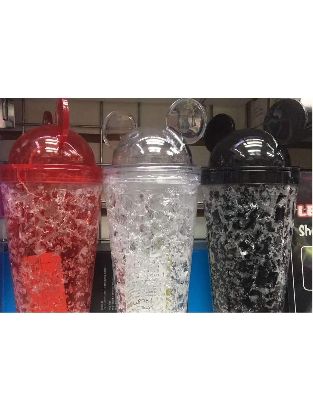 Бутылка Микки Маус Ice Cup с трубочкой