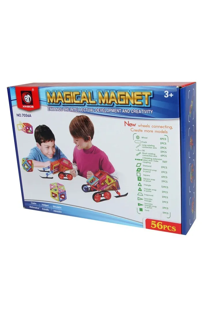 Магнитный конструктор Magical Magnet 56 арт.7056А