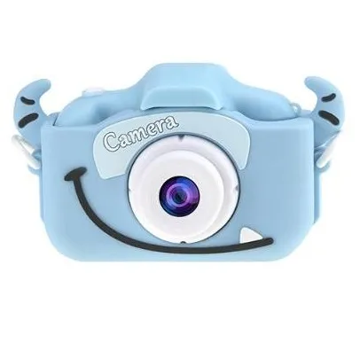 Детская цифровая камера Q1 Children's Fun Camera Ox Horn голубая