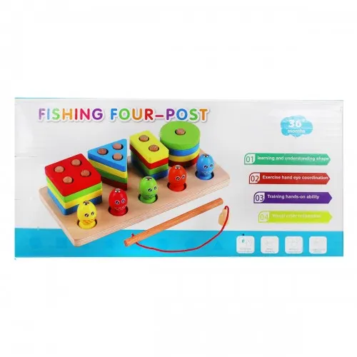 Детский развивающий Сортер Рыбалка Fishing Four-Post