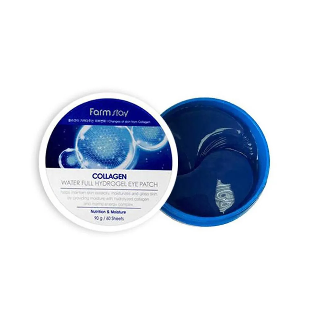 Гидрогелевые патчи для кожи вокруг глаз Farmstay Collagen Water Full Hydrogel Eye Patch