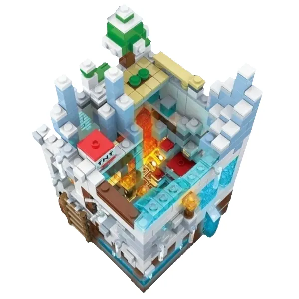 Конструктор LKT Minecraft 123-225 Битва в ледяной пещере 798 деталей 10+